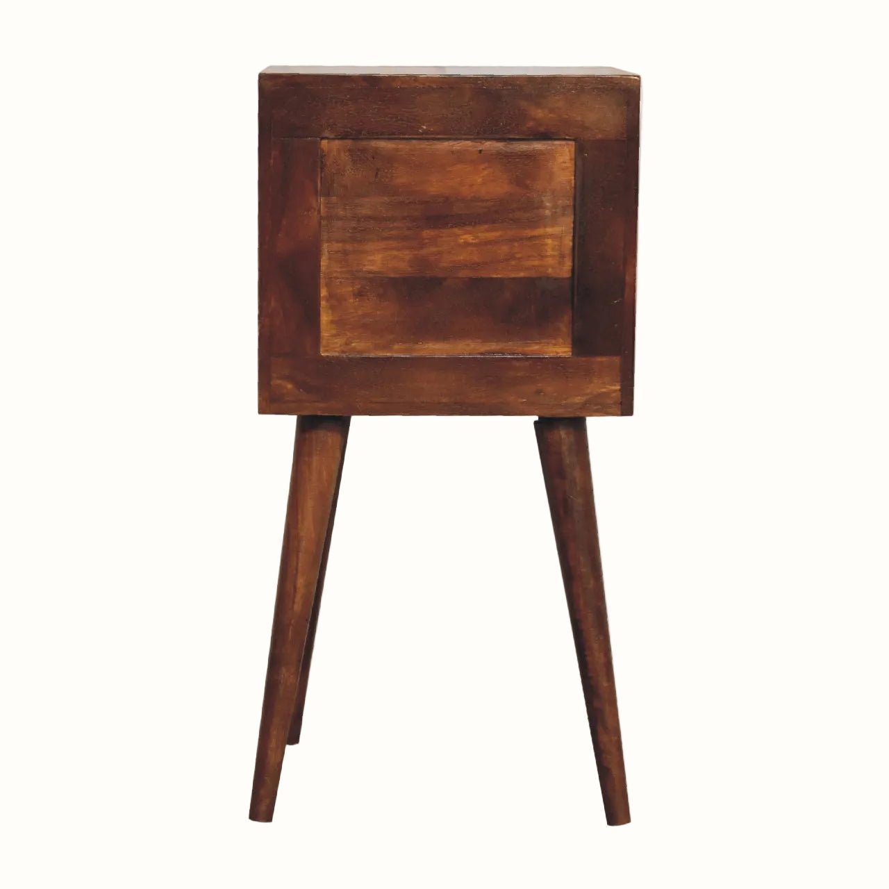 Babej 2 Drawer Bedside Table, Small - Chestnut Bedside Tables - Bokel Home