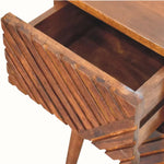 Babej 2 Drawer Bedside Table, Small - Chestnut Bedside Tables - Bokel Home