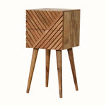 Babej 2 Drawer Bedside Table, Small - Natural Bedside Tables - Bokel Home
