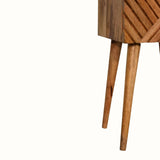 Babej 2 Drawer Bedside Table, Small - Natural Bedside Tables - Bokel Home