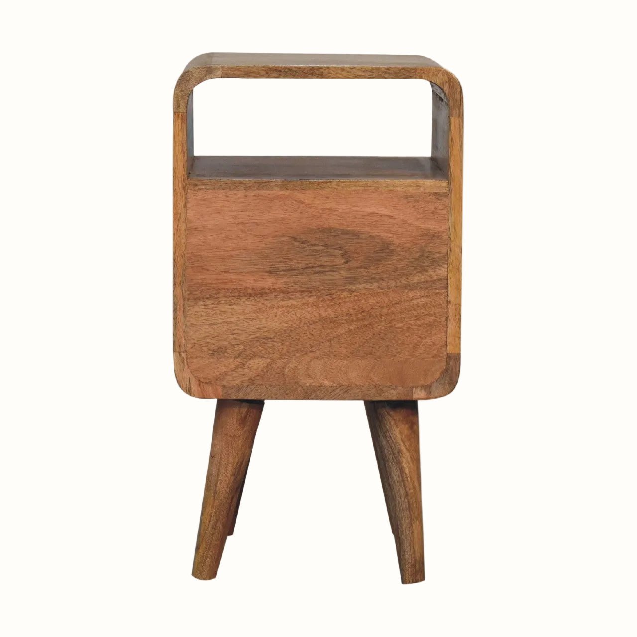 Babej Open Bedside Table with 2 Drawers, Small - Natural Bedside Tables - Bokel Home