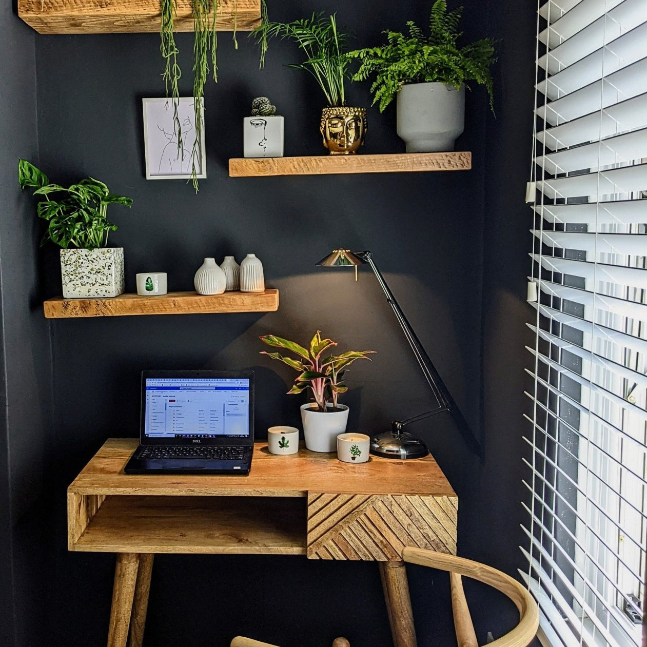 Babej Open Writing Desk - Natural Desks - Bokel Home