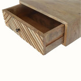 Babej Wall Mounted Bedside Table with 1 Drawer - Natural Bedside Tables - Bokel Home