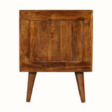 Babej 2 Drawer Bedside Table, Medium - Chestnut