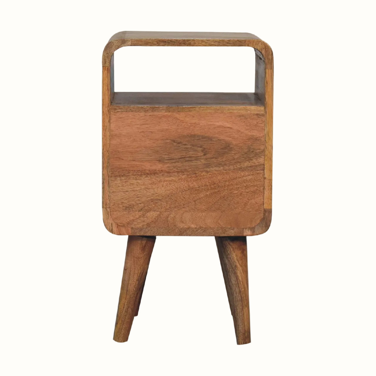 Babej Open Bedside Table with 2 Drawers, Small - Natural