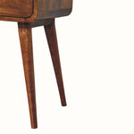 Babu 1 Drawer Bedside Table, Medium - Chestnut Bedside Tables - Bokel Home