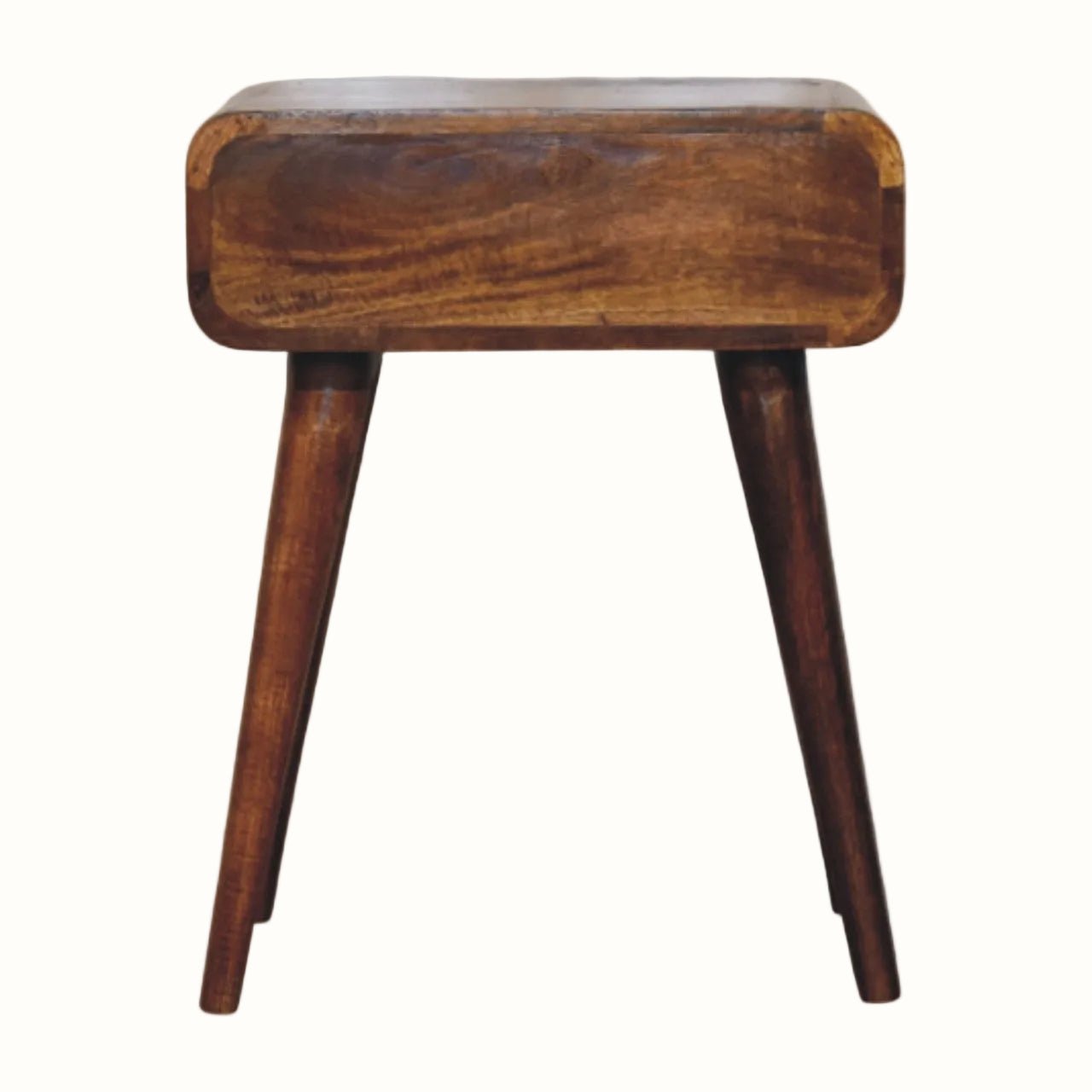 Babu 1 Drawer Bedside Table, Medium - Chestnut Bedside Tables - Bokel Home
