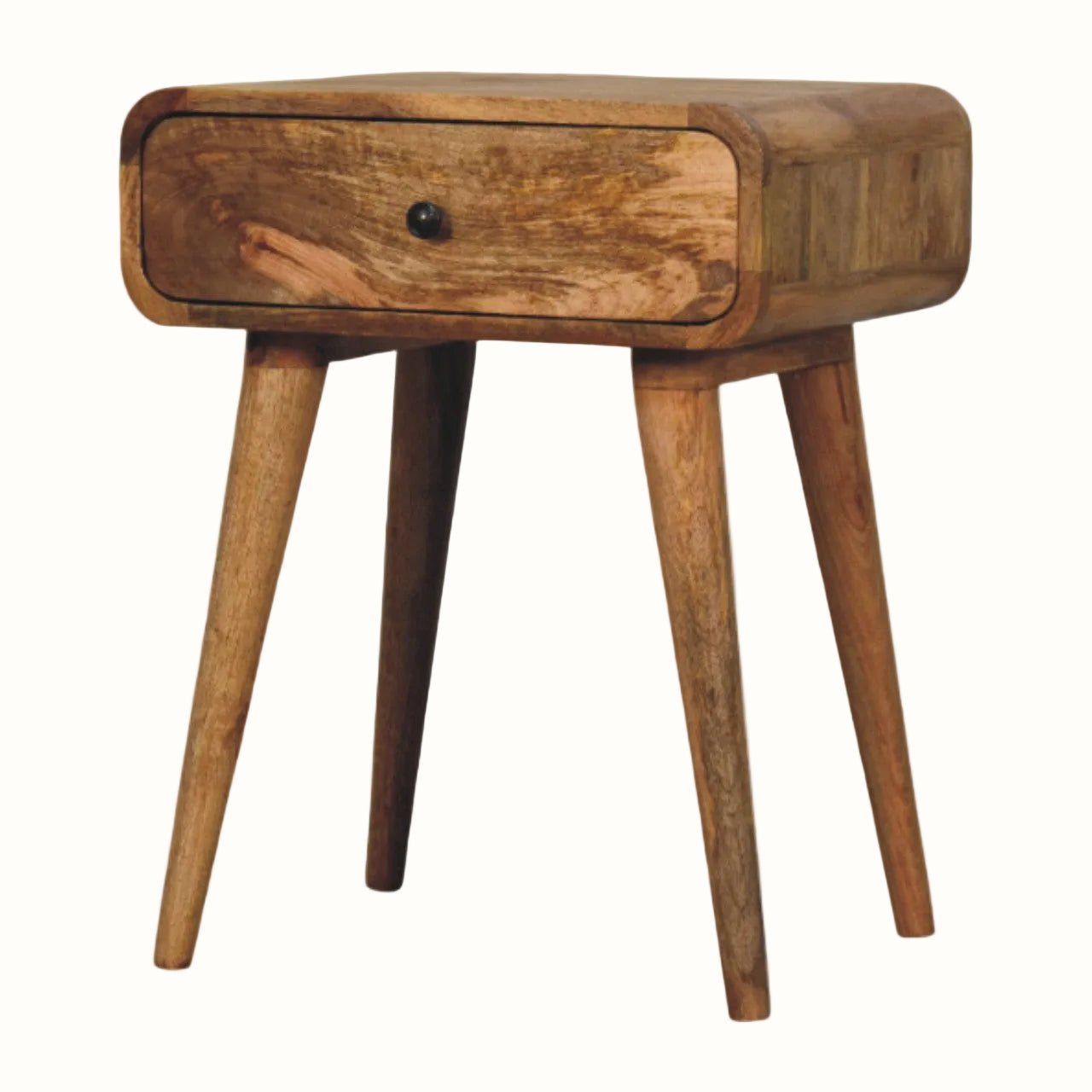 Babu 1 Drawer Bedside Table, Medium - Natural Bedside Tables - Bokel Home