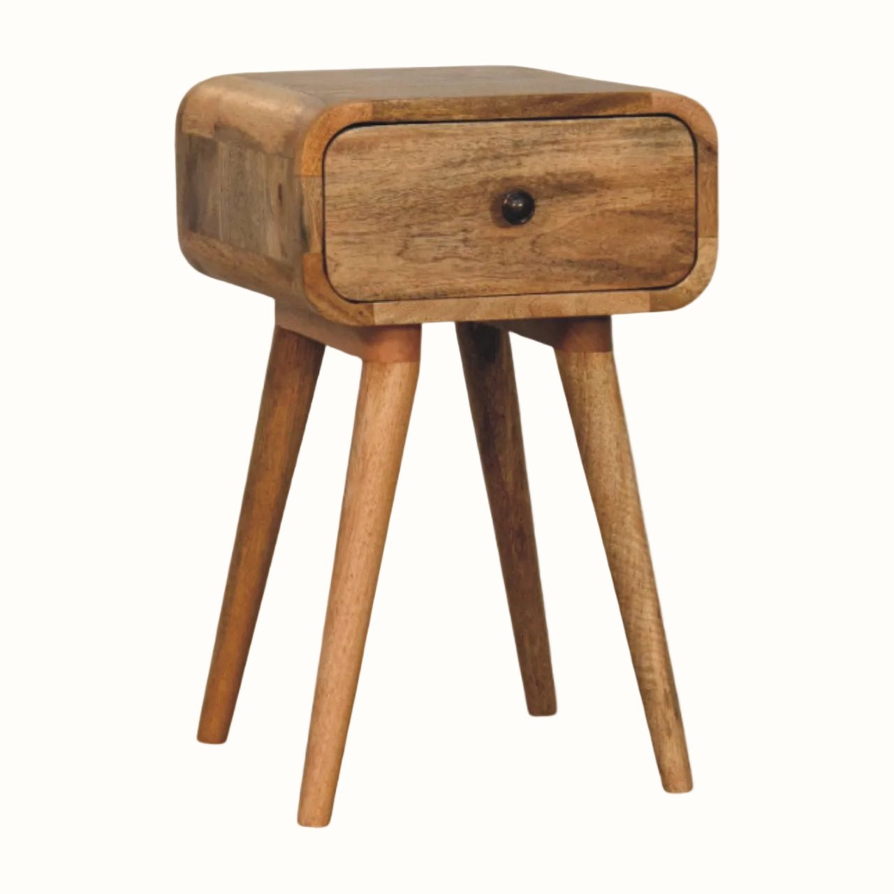 Babu 1 Drawer Bedside Table, Small - Natural Bedside Tables - Bokel Home