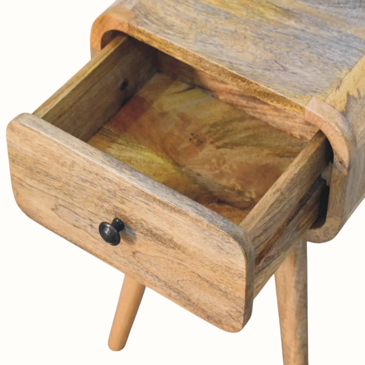 Babu 1 Drawer Bedside Table, Small - Natural Bedside Tables - Bokel Home