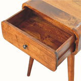 Babu Bedside Table, Medium - Chestnut Bedside Tables - Bokel Home