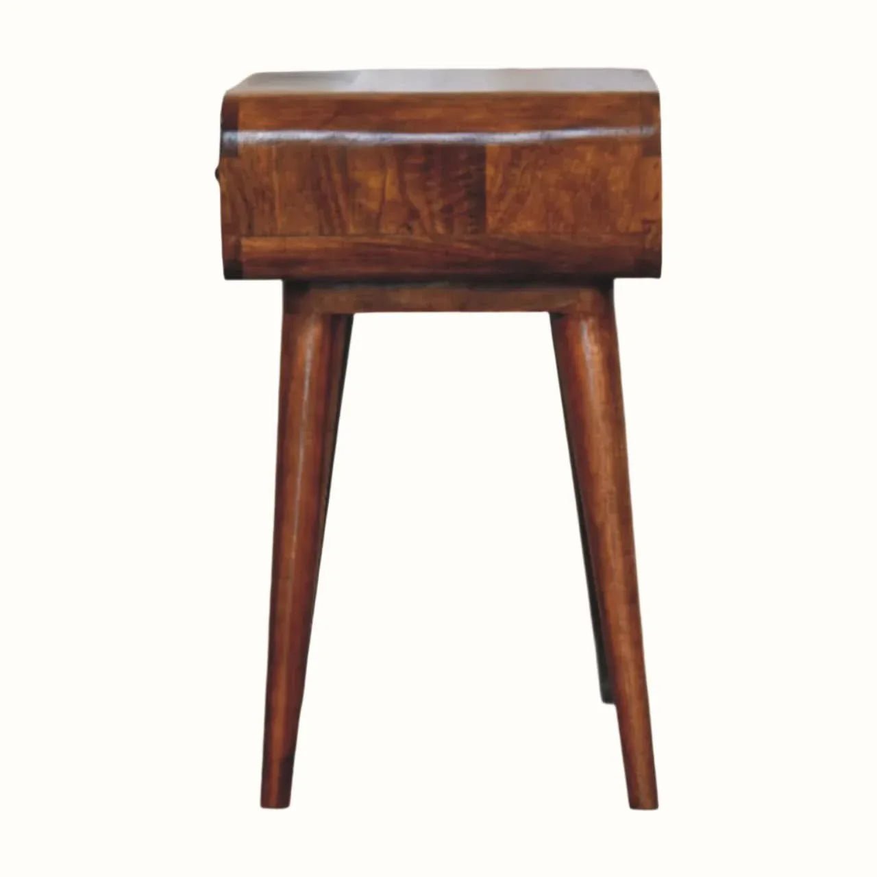 Babu Bedside Table, Medium - Chestnut Bedside Tables - Bokel Home
