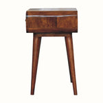 Babu Bedside Table, Medium - Chestnut Bedside Tables - Bokel Home