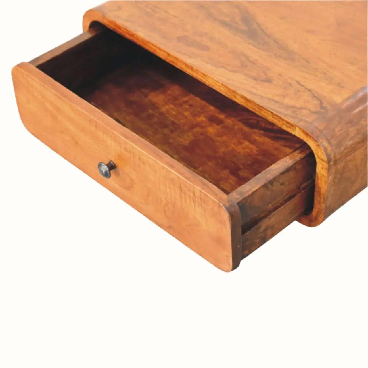 Babu Floating Bedside Table, Medium - Honey Caramel Bedside Tables - Bokel Home