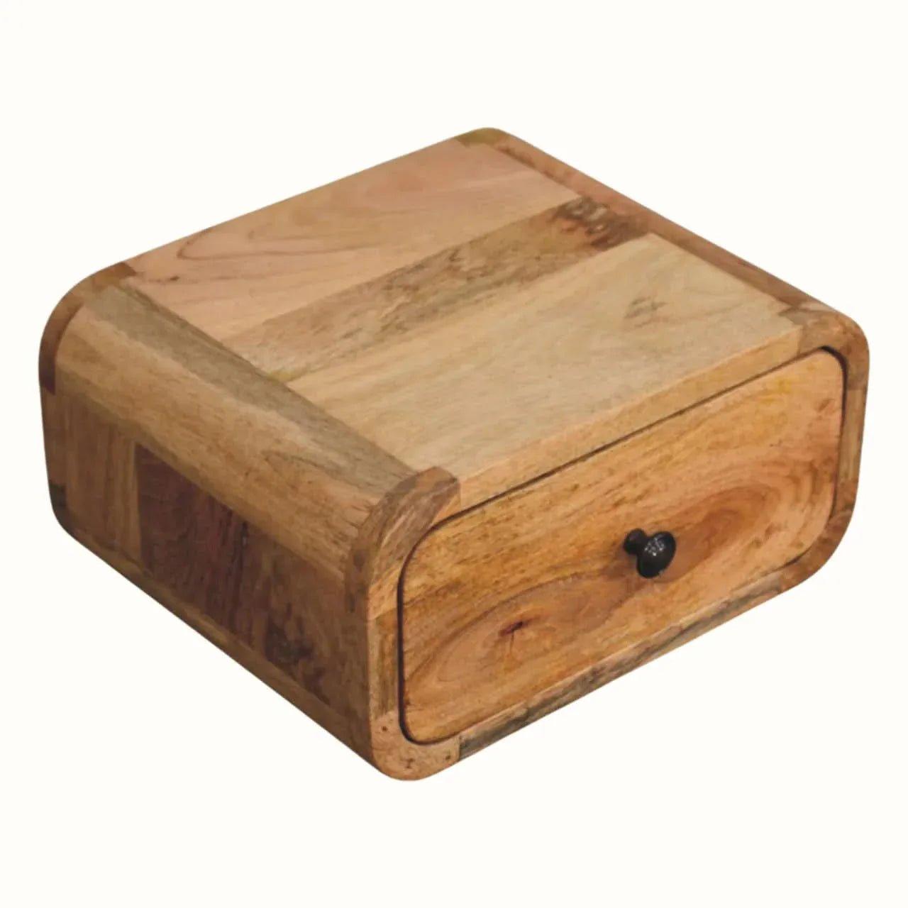 Babu Floating Bedside Table, Small - Natural Bedside Tables - Bokel Home