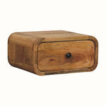 Babu Wall Mounted Bedside Table, Small - Natural Bedside Tables - Bokel Home