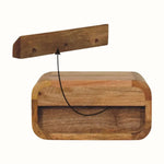 Babu Wall Mounted Bedside Table, Small - Natural Bedside Tables - Bokel Home