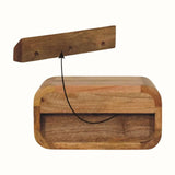 Babu Wall Mounted Bedside Table, Small - Natural Bedside Tables - Bokel Home