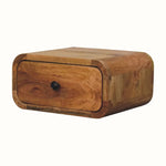 Babu Wall Mounted Bedside Table, Small - Natural Bedside Tables - Bokel Home