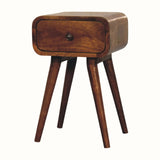 Babu 1 Drawer Bedside Table, Small - Chestnut
