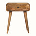 Babu 1 Drawer Bedside Table, Medium - Natural