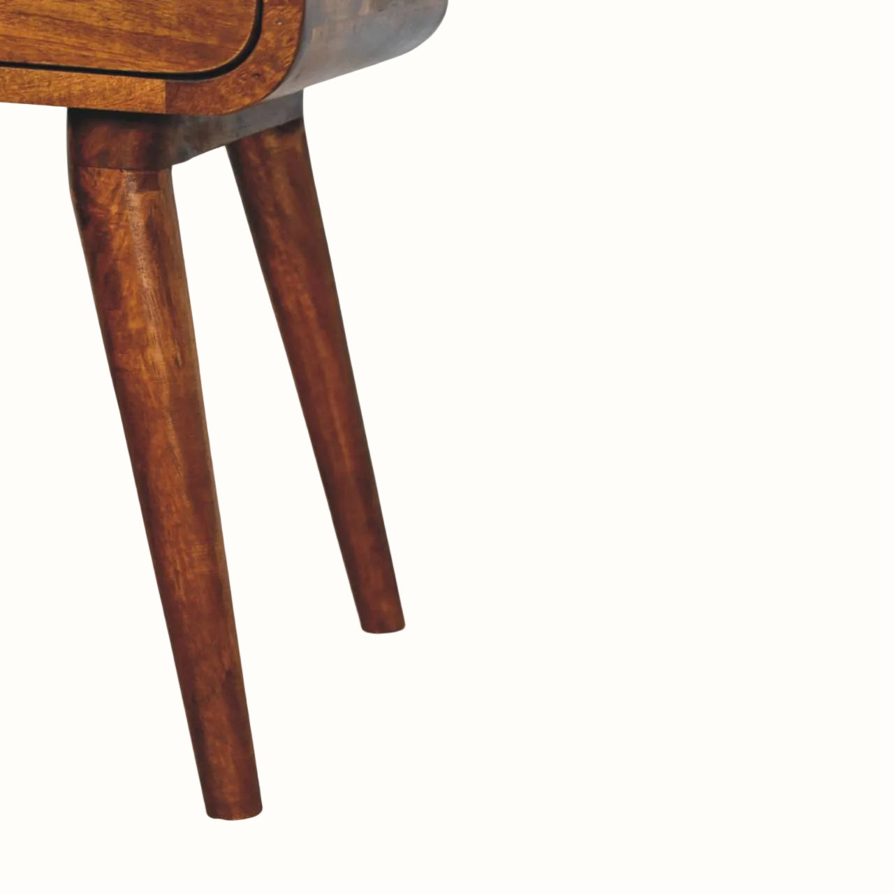Babu 1 Drawer Bedside Table, Small - Chestnut