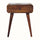 Babu 1 Drawer Bedside Table, Medium - Chestnut