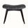 Bethell Curved Stool, Medium - Grey Velvet/Walnut Bench - Bokel Home