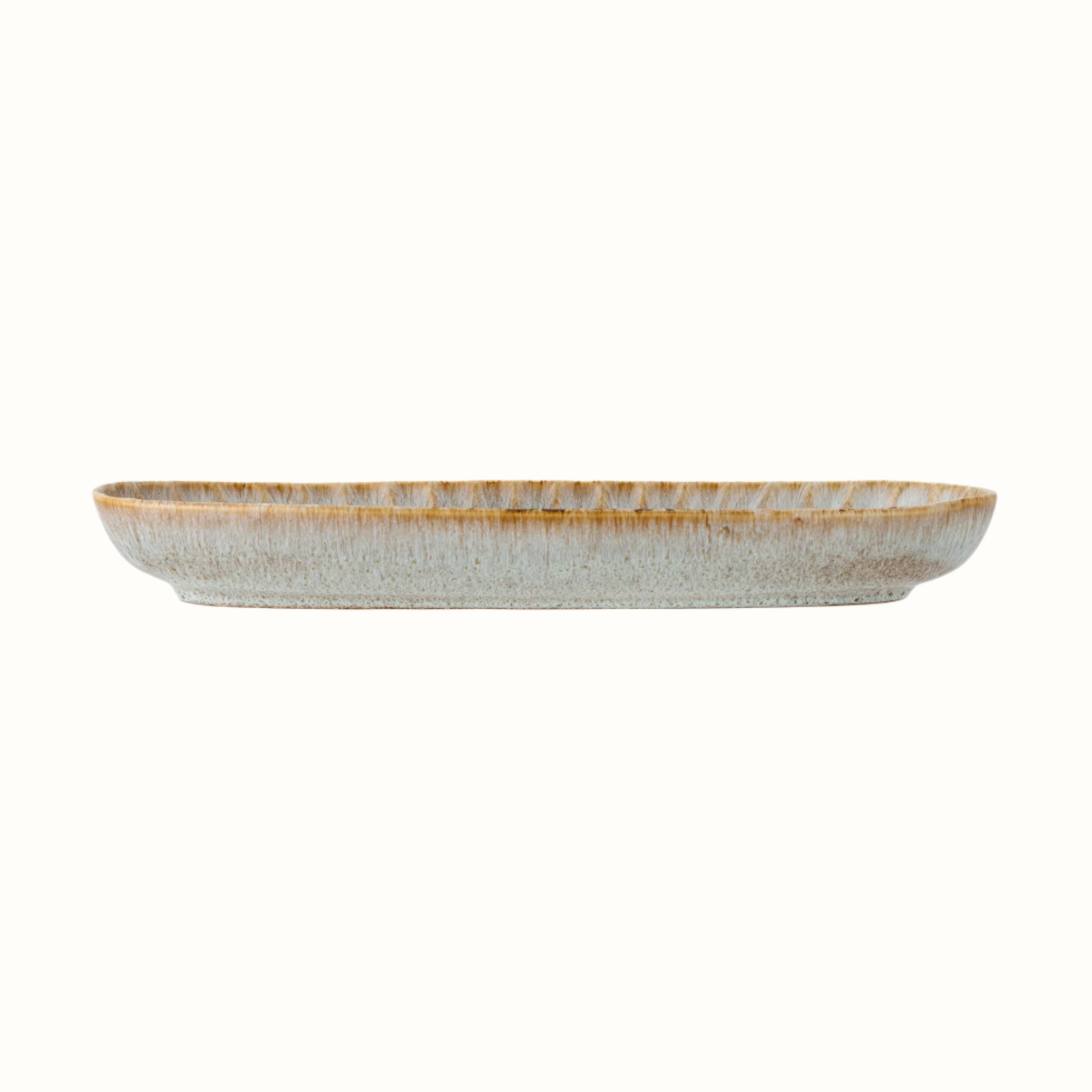 Bloomingville Decorative Bowls & Trays Fleur Blue Stoneware Serving Plate