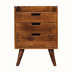 Bokel Bedside Tables Nordell Bedside Table, Medium - Chestnut