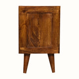 Bokel Bedside Tables Sunrise Open Bedside Table, Small - Gold/Chestnut