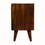 Bokel Bedside Tables Sunrise Open Bedside Table, Small - Gold/Chestnut