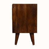 Bokel Bedside Tables Sunrise Open Bedside Table, Small - Gold/Chestnut