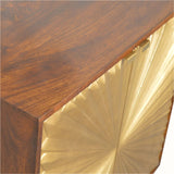 Bokel Cabinets & Sideboards Sunrise Cabinet - Gold/Chestnut