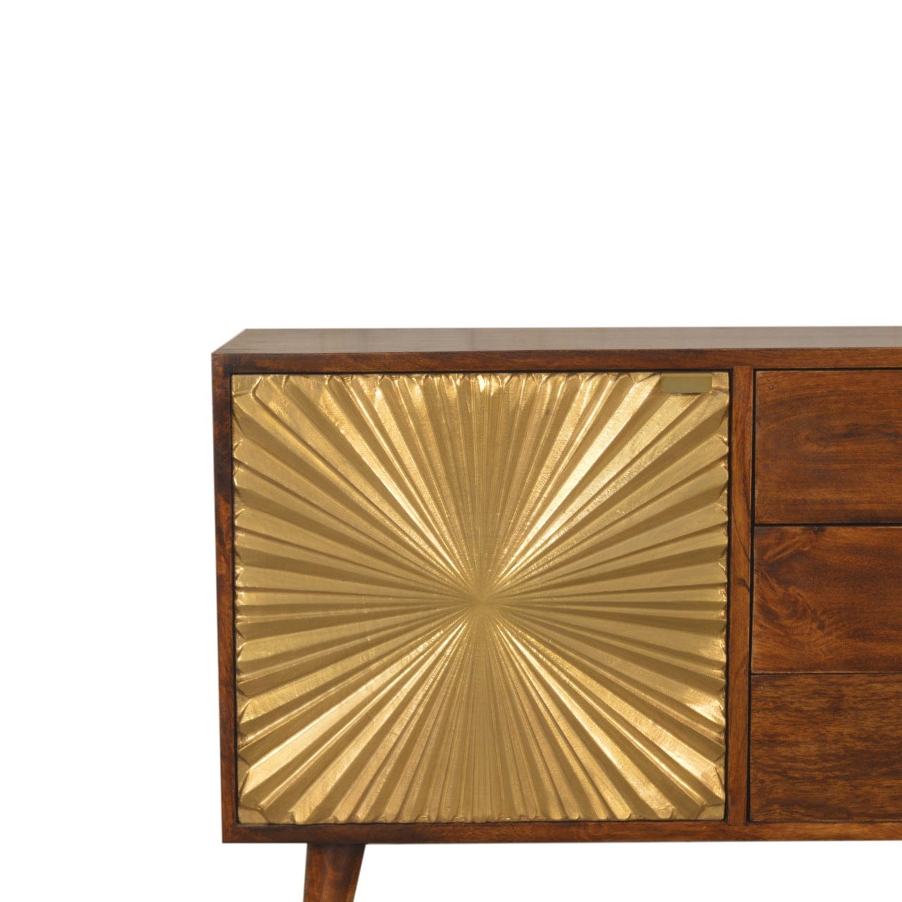 Bokel Cabinets & Sideboards Sunrise Sideboard - Gold/Chestnut
