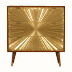 Bokel Chest of Drawers Sunrise Chest of 3 Drawers - Gold/Chestnut