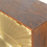 Bokel Chest of Drawers Sunrise Chest of 3 Drawers - Gold/Chestnut