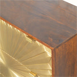 Bokel Chest of Drawers Sunrise Chest of 3 Drawers - Gold/Chestnut
