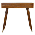 Bokel Desks Sunrise Writing Desk - Gold/Chestnut