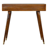 Bokel Desks Sunrise Writing Desk - Gold/Chestnut