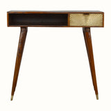 Bokel Desks Sunrise Writing Desk - Gold/Chestnut