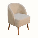 Bokel Home Accent Chairs Boren Cream Bouclé Tub Chair