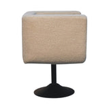 Bokel Home Accent Chairs Cream Boucle Swivel Chair
