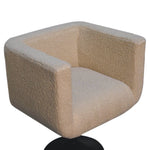 Bokel Home Accent Chairs Cream Boucle Swivel Chair