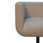 Bokel Home Accent Chairs Cream Boucle Swivel Chair