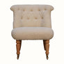 Bokel Home Accent Chairs Mineo Bouclé Accent Chair - Cream/Natural