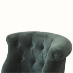 Bokel Home Accent Chairs Mineo Velvet Accent Chair - Emerald Green/Natural