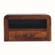 Bokel Home Arellano Wall-Mounted Bedside Table - Chestnut