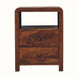 Bokel Home Bedside Tables Arellano Open Bedside Table - Chestnut