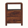 Bokel Home Bedside Tables Arellano Open Bedside Table - Chestnut